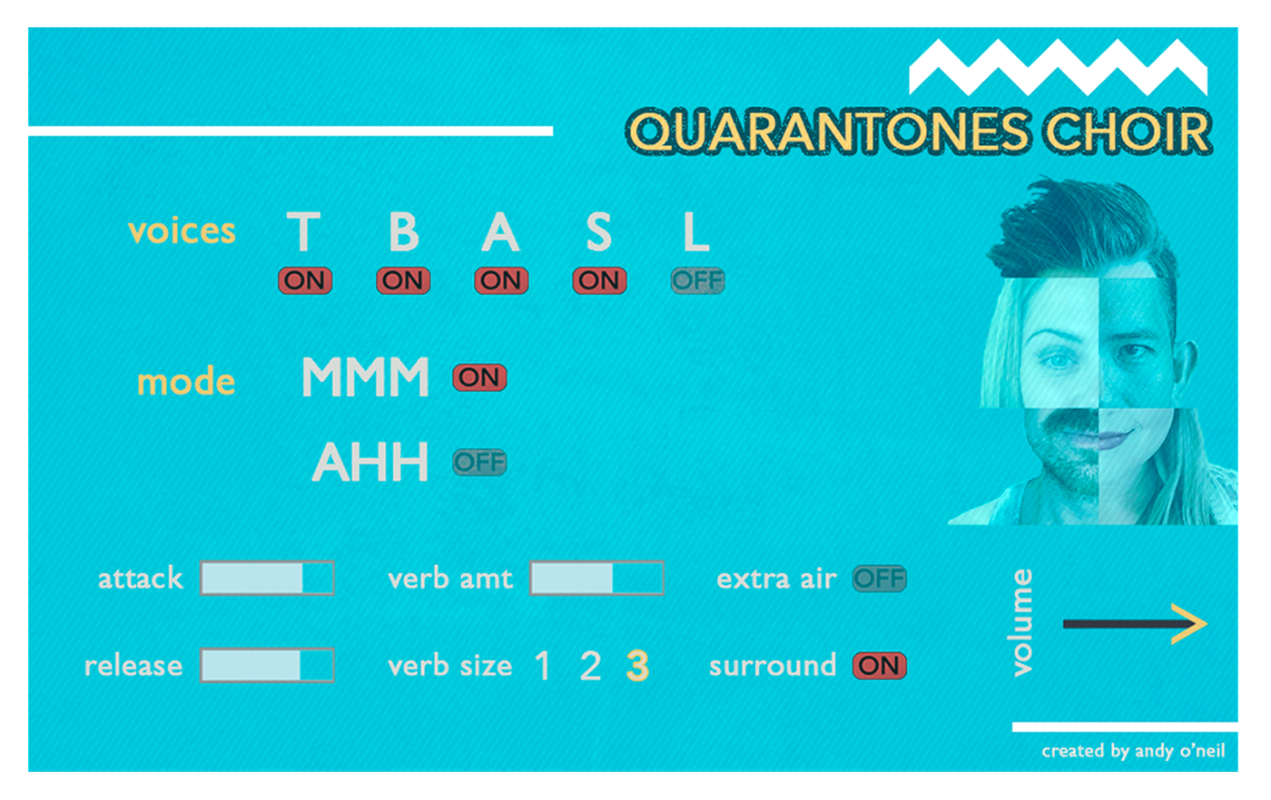 Quarantones Choir Kontakt instrument interface